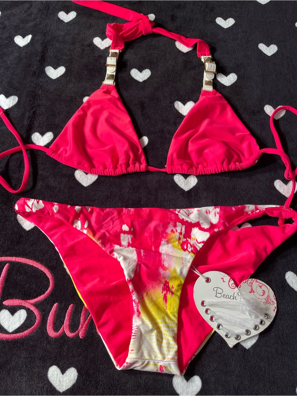NWT beach bunny bikini XL set Sunset Samba rare
